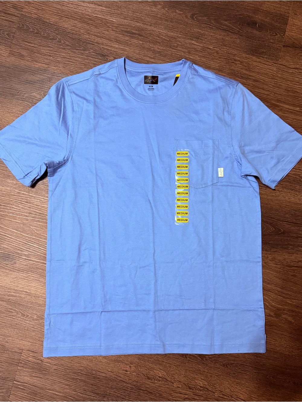 Greg Norman Collection Light Blue Short-Sleeve Pocket Tee